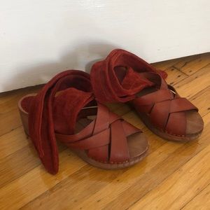 Free People Sandals, lightly worn.